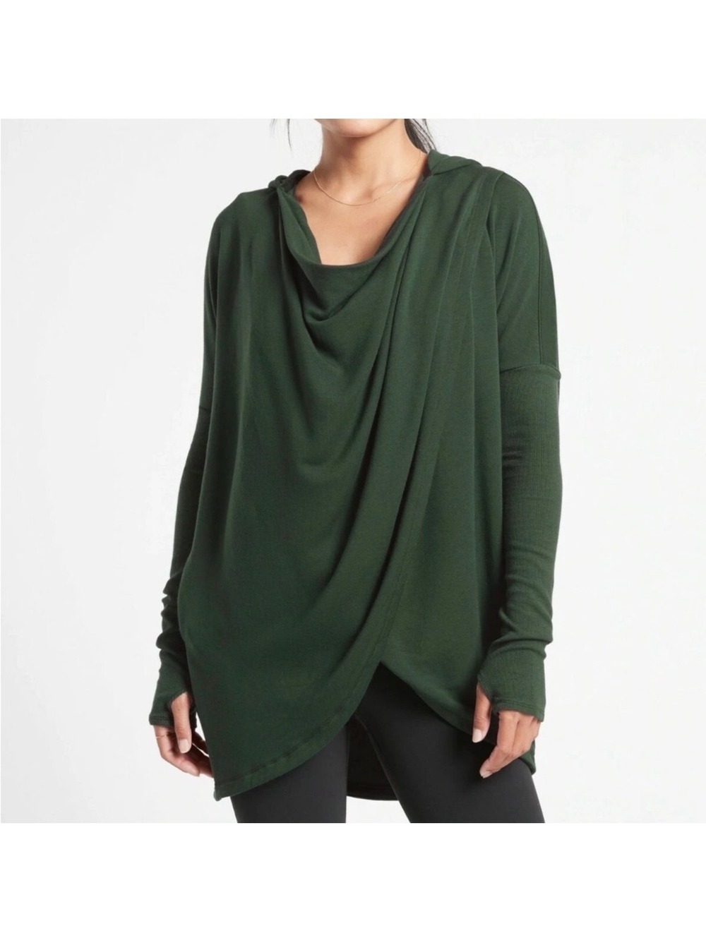 Athleta Cotton Purana wrap sweater